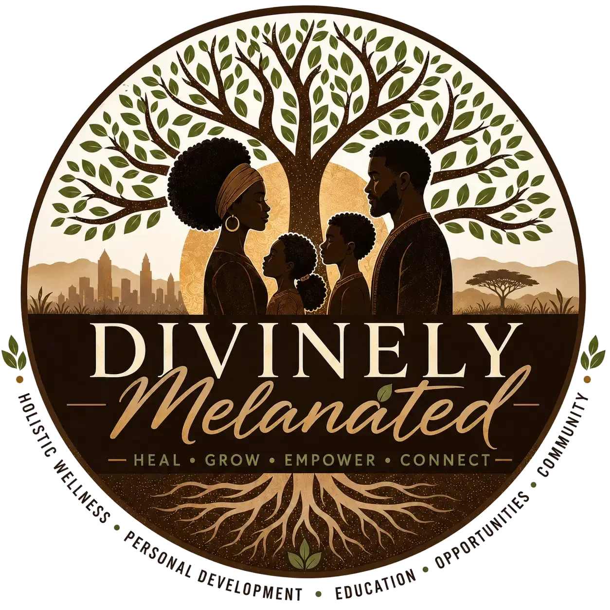 Divinely Melanated logo